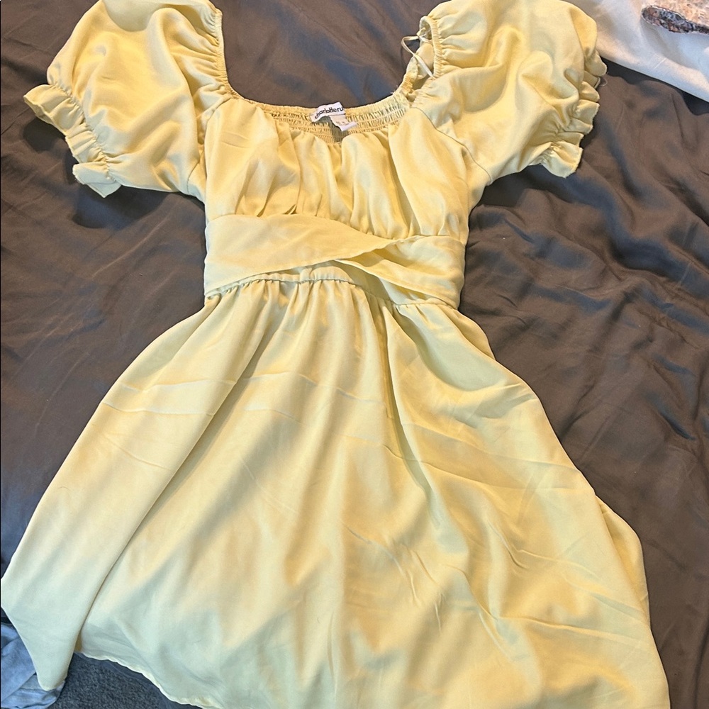 Charlotte Russe Yellow Mini Dress